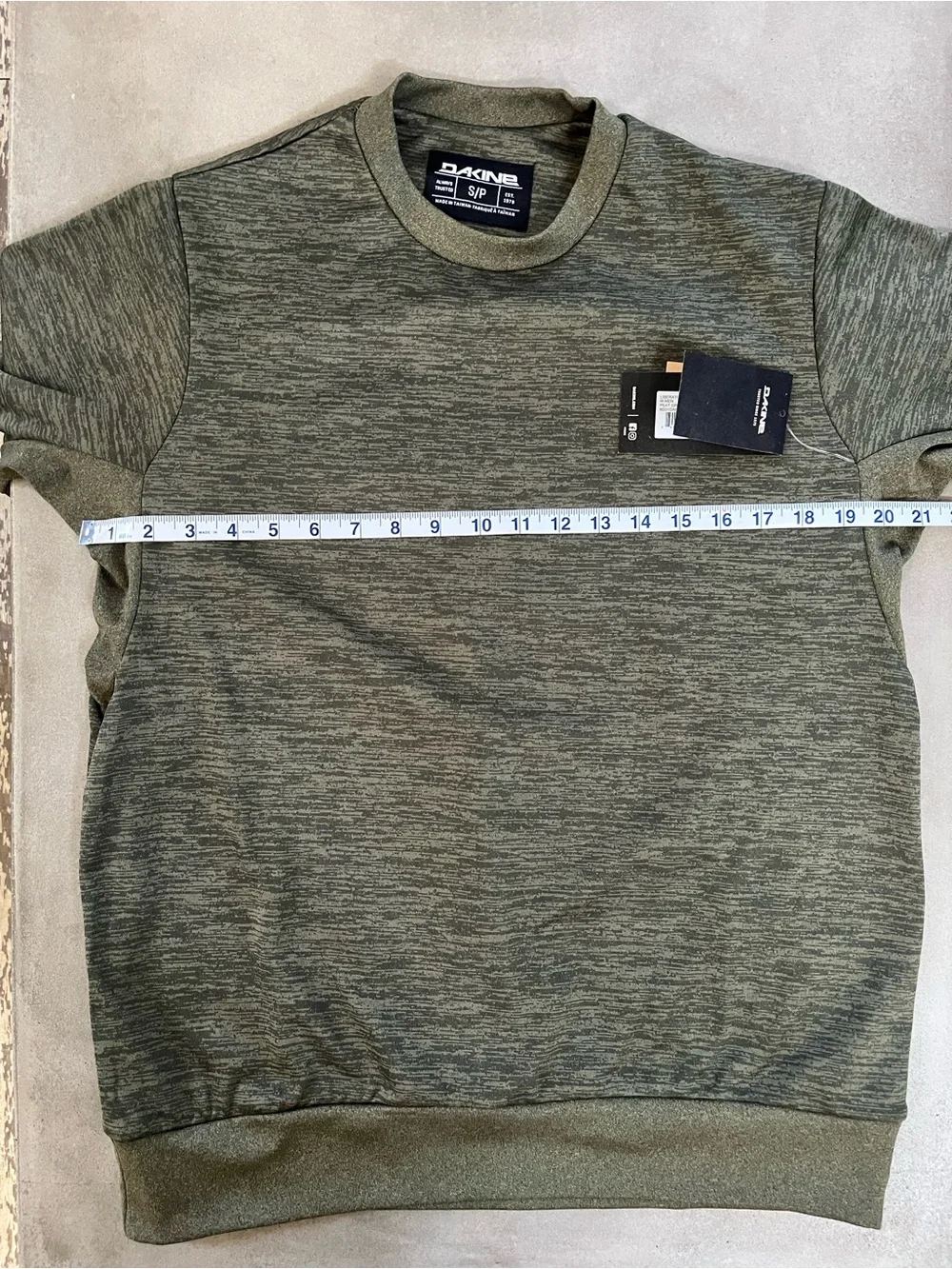 Dakine Men's Liberator Lightweight Crew Sweatshirt Green Heather Small S NWT